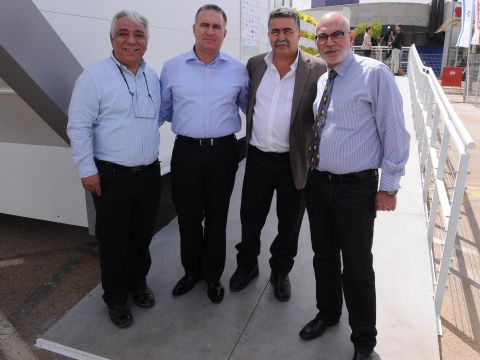 משה רוזנבלום, עמיר פרץ, מיקי רופא וחיים חורש [צילום: דור אהרון]
