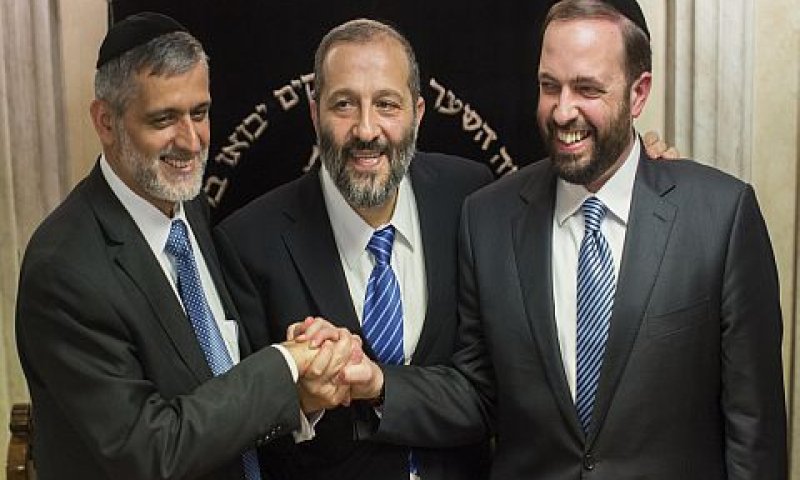 אריאל אטיאס, אריה דרעי, אלי ישי [צילום: פלאש 90]