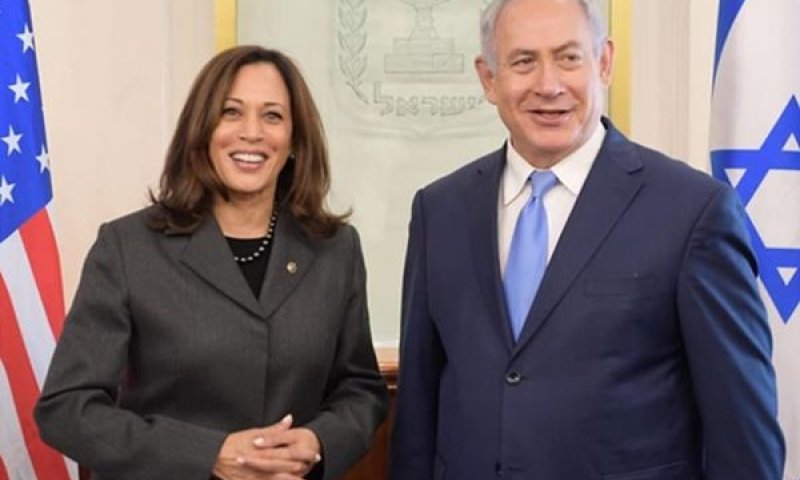 נתניהו, האריס (2021). "חתר תחת" ביידן [צילום: לשכת ראש הממשלה]
