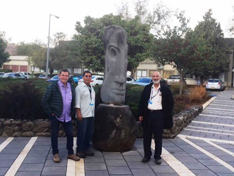צוות השיפוט מימין לשמאל: נחנן רוטזק, שחרור יעקב, קורכדובר טוביה [צילום: גני התעשייה]
