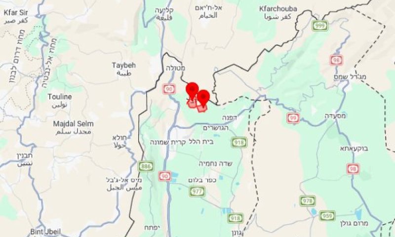 מפת ההתרעות