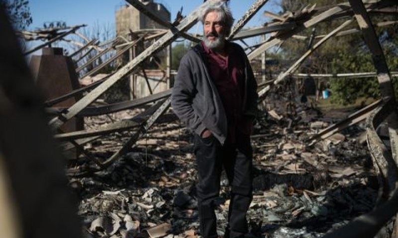 השריפה בבית מאיר [צילום: הדס פרוש/פלאש 90]