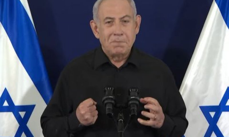 נתניהו. הצהרה ללא שאלות [צילום: לע"מ]