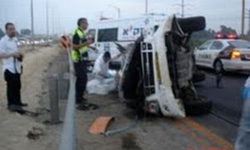 זירת התאונה [דוברות אגף התנועה]