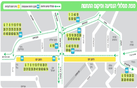 הקווים מכיוון הרחובות המלך ג'ורג', שטראוס וישעיהו ינועו מעתה ברחוב הנביאים במקום ברחוב יפו. קו 9 יסיים את מסלולו ברחוב בן יהודה (ליד המשביר) ולא ייכנס לרחוב יפו. קו 15 יקצר את מסלולו ויגיע מרחוב שבטי ישראל לרחוב הנביאים ומשם לרחוב שטראוס, אך לא ייכנס לרחוב יפו