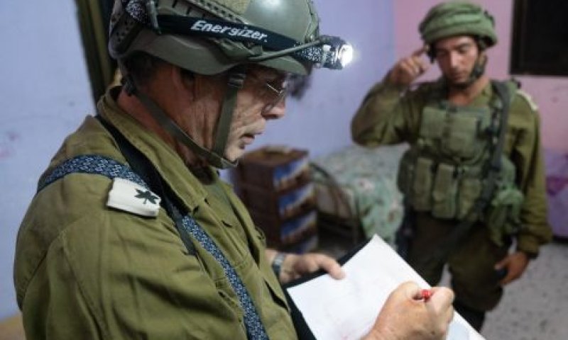 מיפוי בית המחבל בכפר רוג'יב [צילום: דובר צה"ל]