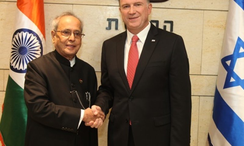 אדלשטיין ומוקהרג'י בכנסת, היום [צילום: דוברות הכנסת]