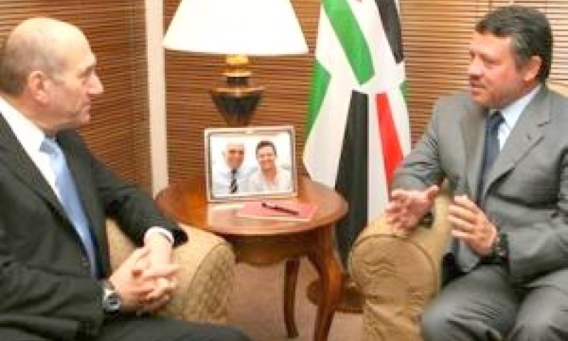 אולמרט נועד בחשאי עם עבדאללה [צילום: ארמון המלוכה הירדני]