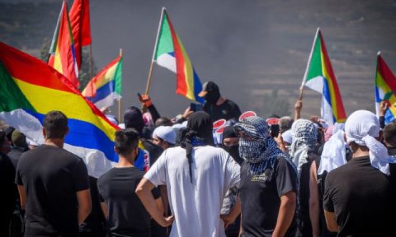 הפגנתהדרוזים בגולן [צילום: אייל מרגולין/פלאש 90]