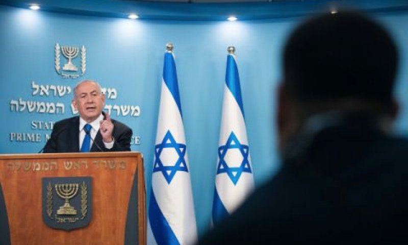 נתניהו. הצהרה לאומה [צילום: יונתן זינדל/פלאש 90]