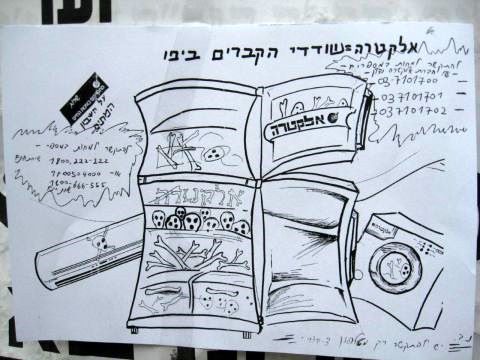 פשקוויל נגד אלקטרה [צילום: סוכנות "חדשות 24"]