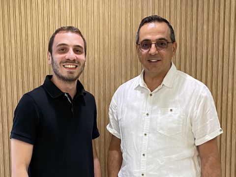הפרופסור נביה איוב והדוקטורנט פיראס משעור