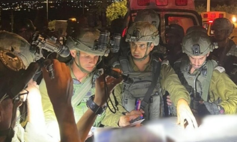 כוחות צה"ל בכרמל, נערכים לסריקות [צילום: דובר צה"ל]