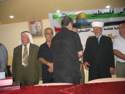 ח"כ צרצור עם הקאדי של פלשתין, השייח' יסיר אלתמימי