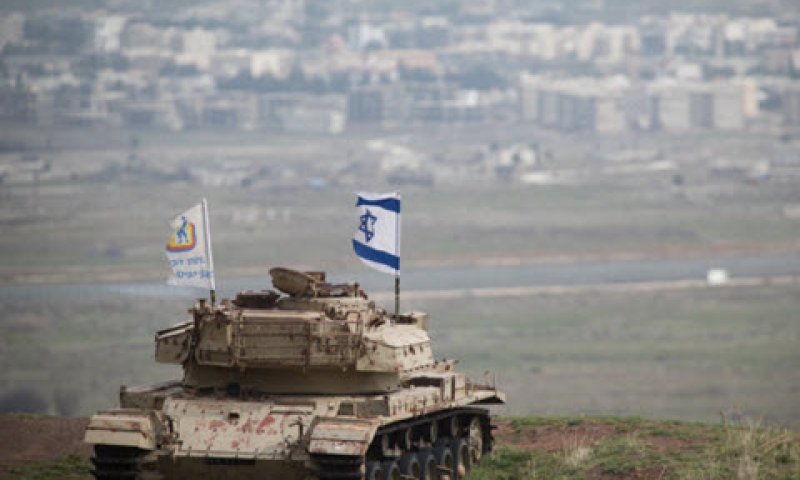 טנק של צה"ל. הגיב לירי [צילום: הדס פרוש/פלאש 90]