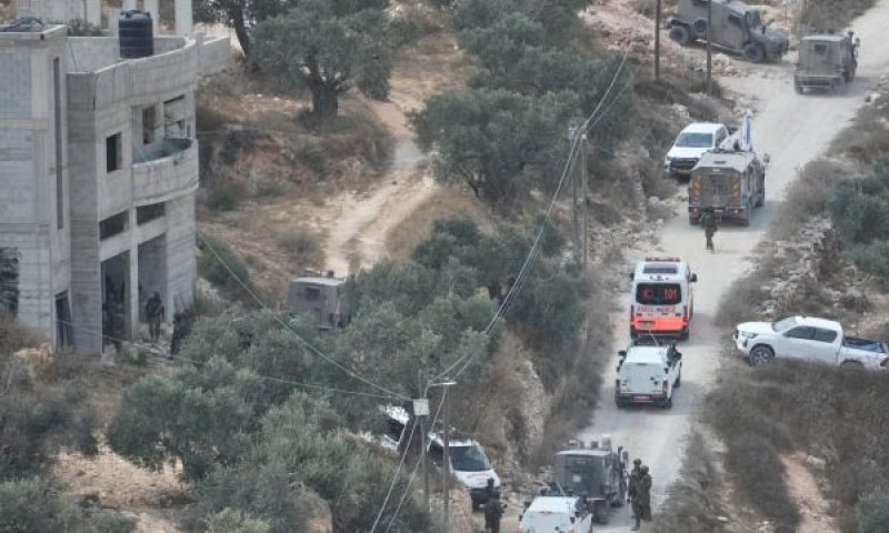 התנגשויות בכפר קוסרא [צילום: מג'די מוחמד/AP]