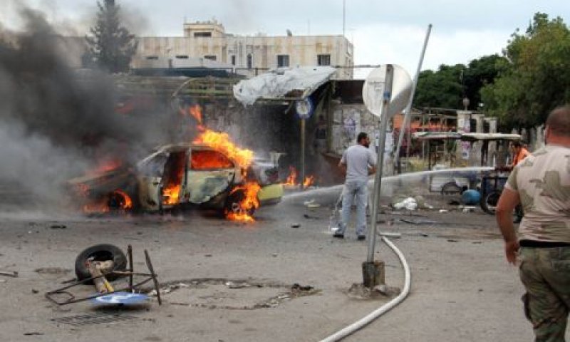 פיצוצים בעיר טרטוס, סוריה [צילום: SANA via AP]