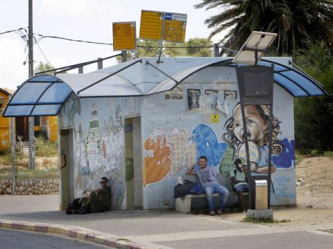 שקט מתוח בשדרות [צילום: פלאש 90]