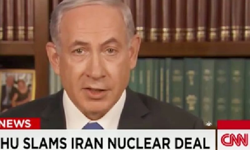 נתניהו. ההסכם יוביל למרוץ חימוש גרעיני [צילום: מן הטלוויזיה]