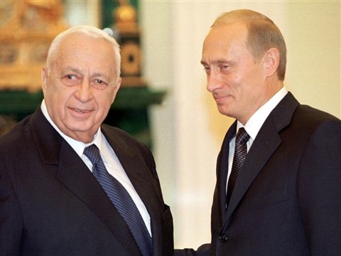 פוטין ושרון [AP]