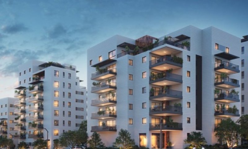פרויקט אגמים. צפי הכנסות של 150 מלש"ח ממכירת דירות בשוק החופשי [צילום: קרן אזורים ליווינג]