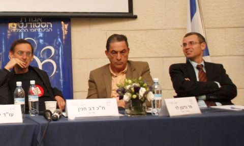יריב לוין, גדעון לוי ודב חנין [צילום: רעות זמיר זינגר]