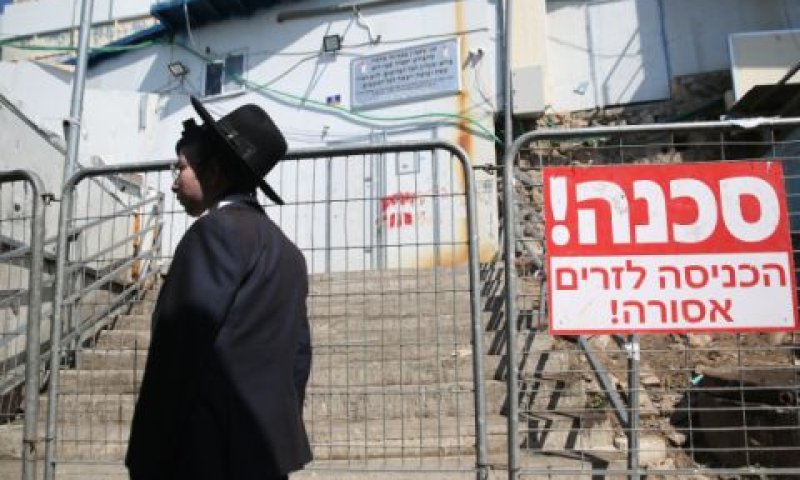 איזור האסון במירון [צילום: דוד כהן/פלאש 90]