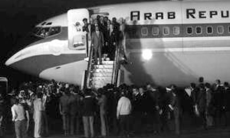 סאדאת בישראל [צילום: משה מילנר, לע"מ]