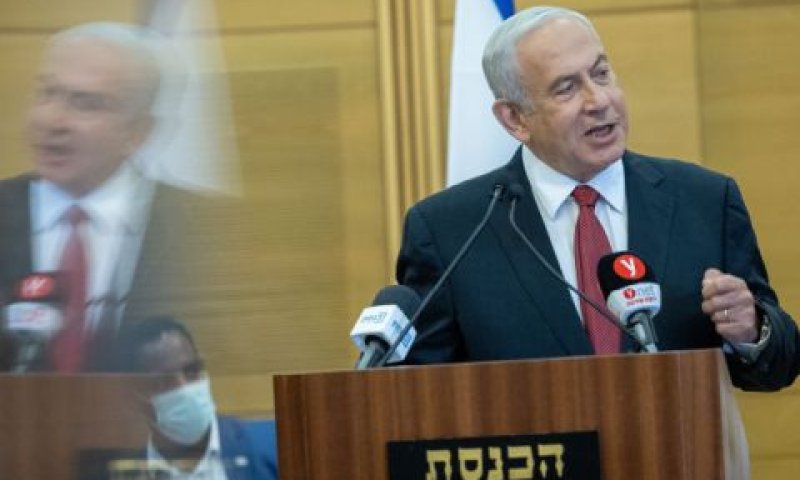 נתניהו. 45% תמיכה [צילום: יונתן זינדל/פלאש 90]
