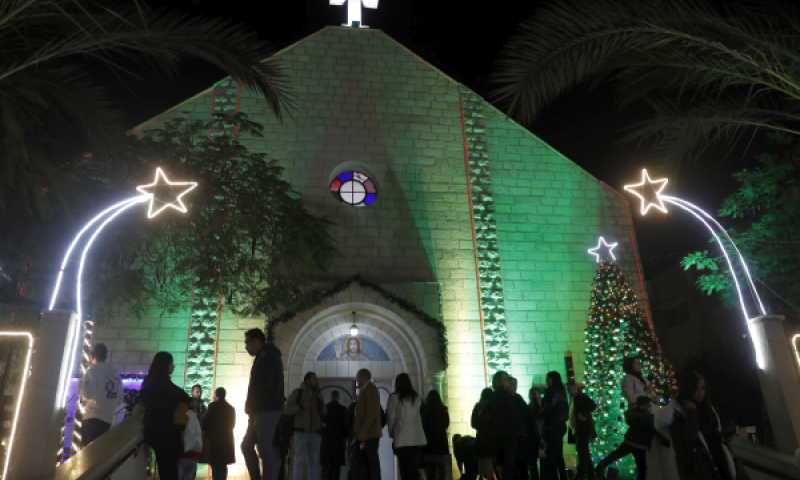הכנסייה הקתולית הלטינית "משפחה קדושה" [צילום: אדל חנה/AP]