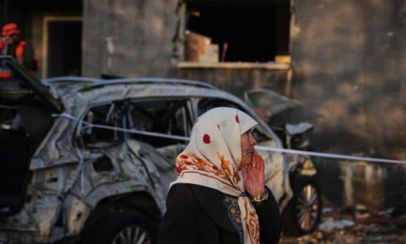 זירת הפגיעה בזרזיר [צילום: אריאל שליט/AP]
