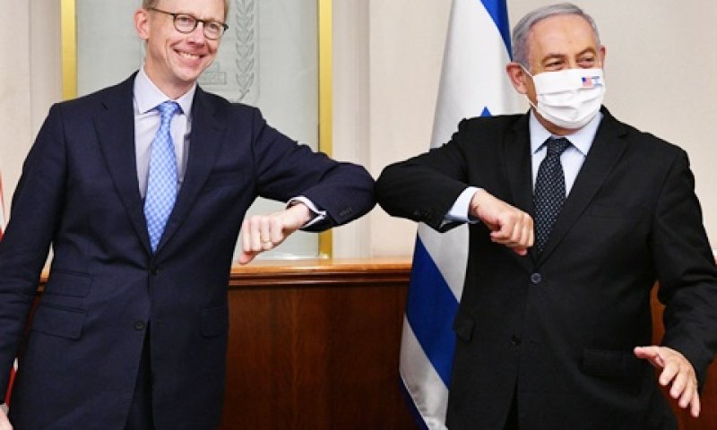 נתניהו ובריאן הוק בלשכת ראש הממשלה [צילום: חיים צח, לע"מ]