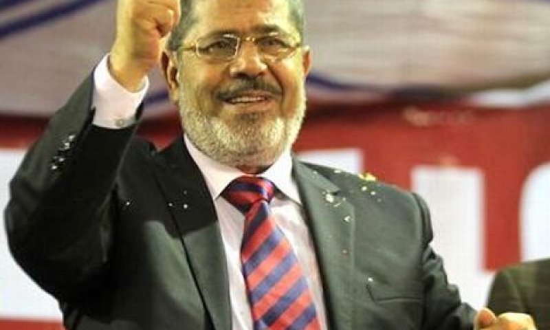 בעד שוויון נשים. מוחמד מורסי [צילום: מן הטלוויזיה]