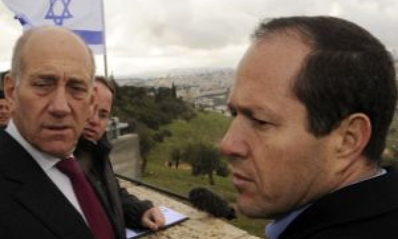 ניר ברקת ואהוד אולמרט [פלאש 90]