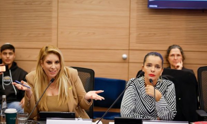 חברות הכנסת יסמין פרידמן, שלי טל מירון [צילום: נועם מושקוביץ/דוברות הכנסת]