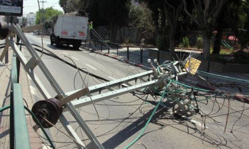 מקום התאונה, היום [צילום: חברת החשמל]