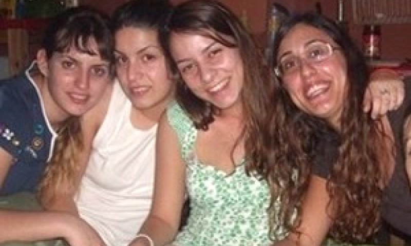 ארבע ההרוגות (מימין לשמאל): עדי רוזמן, סיוון בודניצקי, דניאל עצמון ואורטל דוקס [צילום: רפרודוקציה]