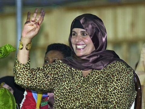 ספייה קדאפי, אשתו של מועמר [צילום: AP]