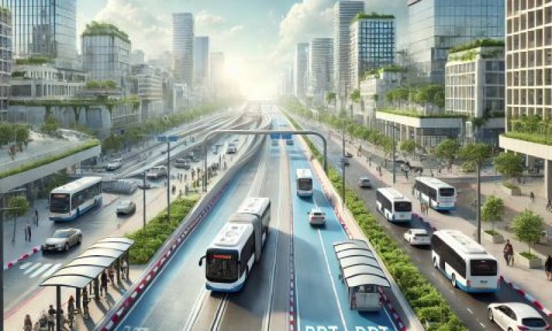 מערכת תחבורה ציבורית מודרנית עם נתיבי BRT