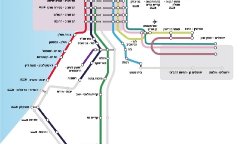 מפת השינויים המתוכננים [צילום: רכבת ישראל]
