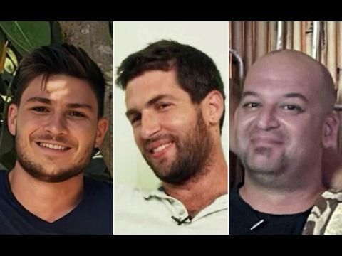 שגיא, יאיר, אלכסנדר. שלושתם נחטפו מקיבוץ ניר עוז.