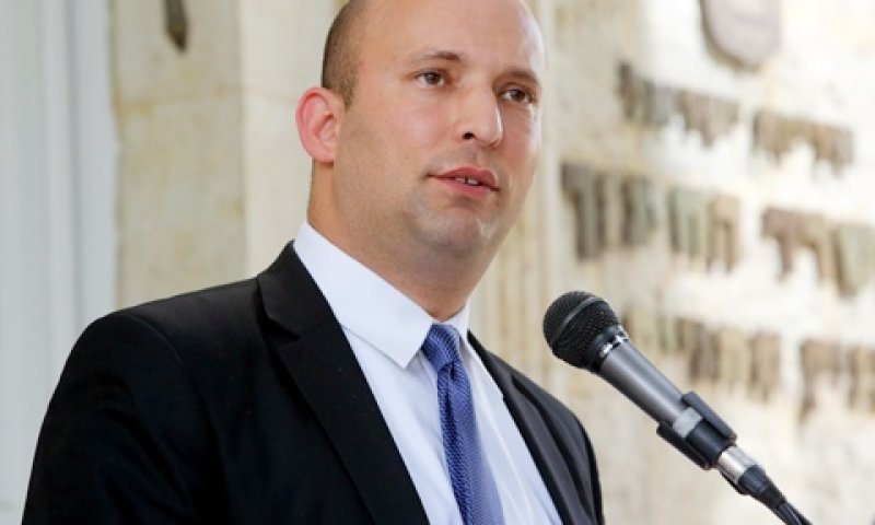 השר בנט. כיפת ברזל חינוכית [צילום: ששון תירם]