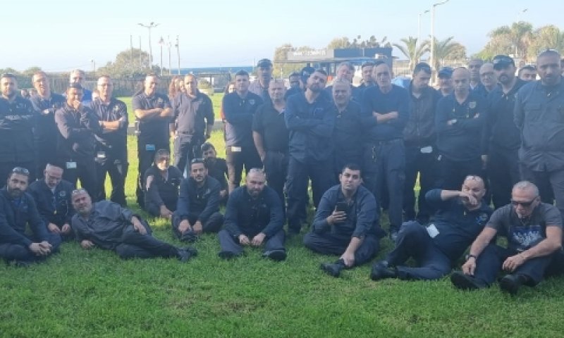 אסיפת עובדי טכנולוגיית להבים, היום בצהריים [צילום: דוברות ההסתדרות]