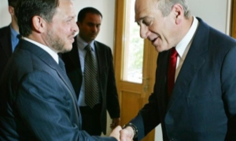 אולמרט ועבדאללה. פגישה חשאית [צילום: AP]