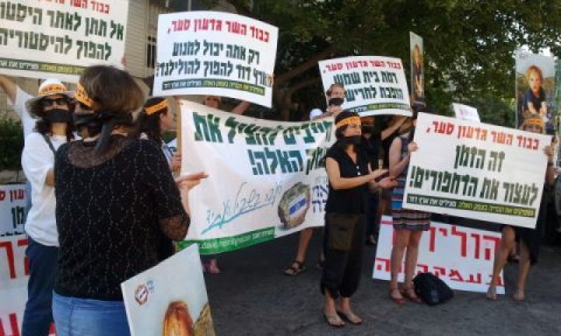 הפגנה נגד הבנייה