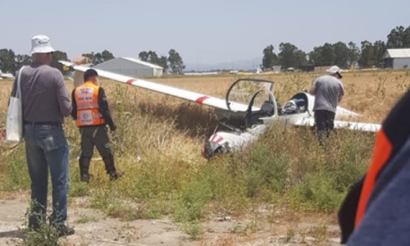 זירת ההתרסקות במגידו