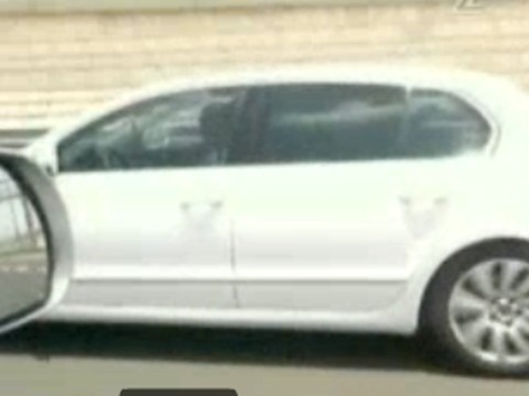 מכוניתו של דנינו [צילום: מן הטלוויזיה]