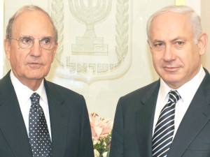 ייצאו בהודעה משותפת. נתניהו ומיטשל [צילום: פלאש 90]
