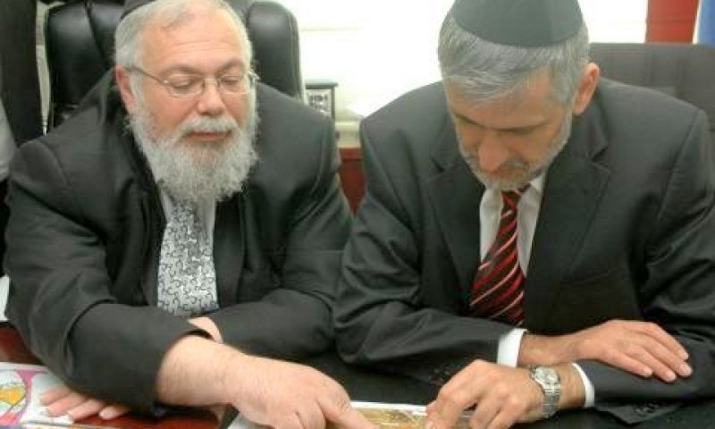 השר ישי וראש העירייה עידן [עוזי ברק]