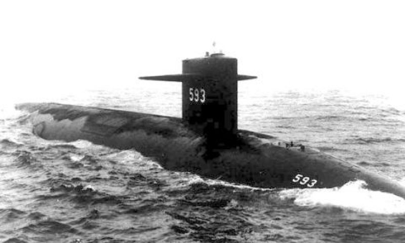 הצוללת הגרעינית האמריקנית תרֶשֶר (SSN 593 [צילום: הצי האמריקני]